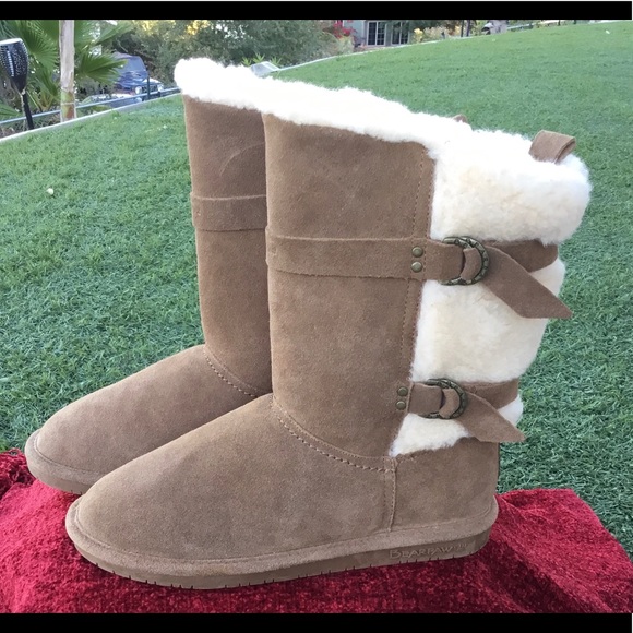BearPaw Shoes - Bearpaw Winter Boots Sheep Skin Suede Buckles 9